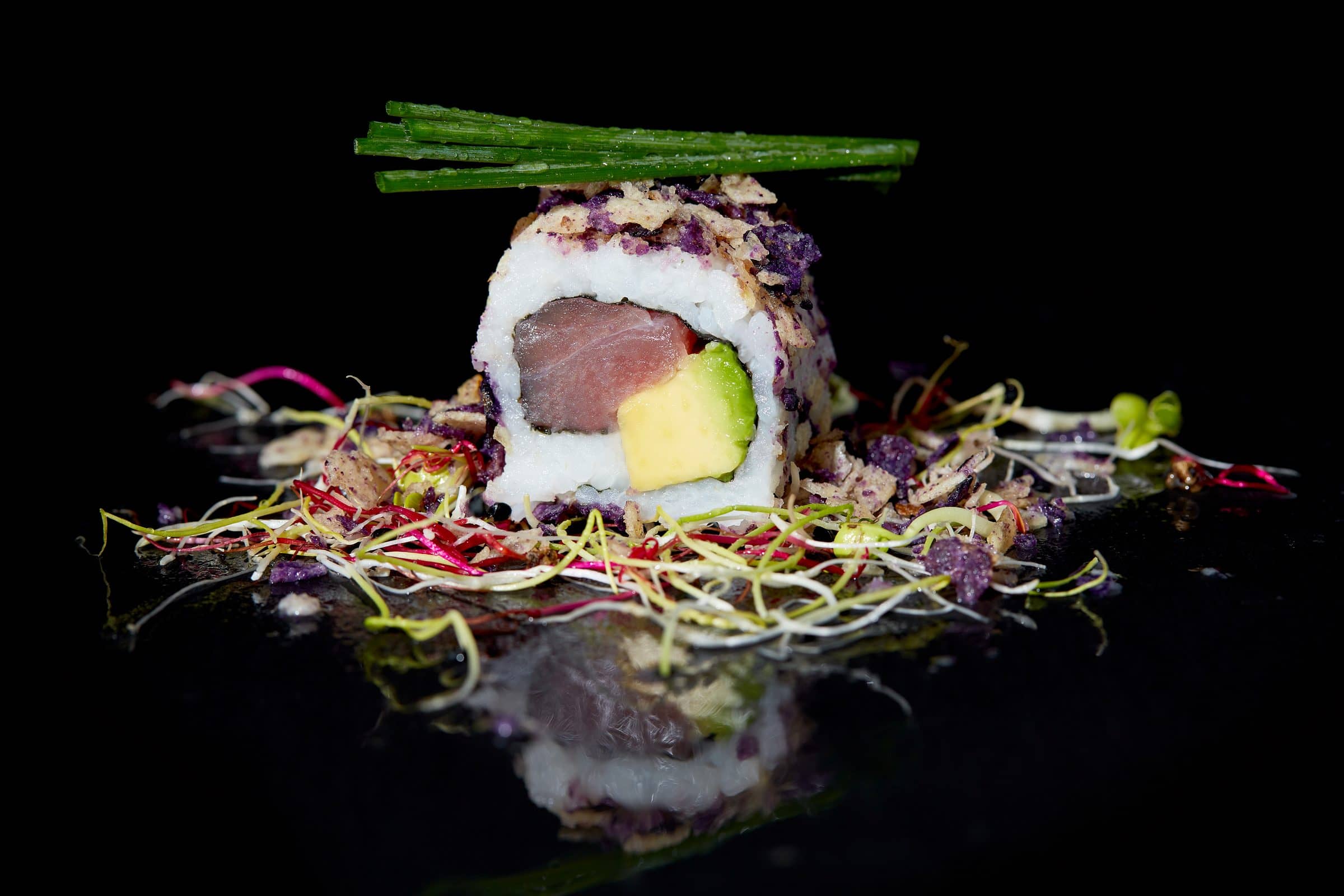 Uramaki mit Sprossen